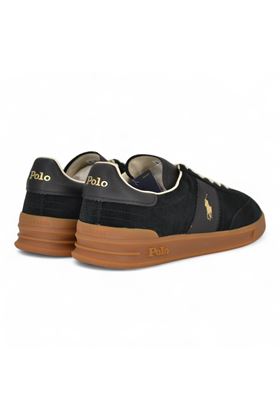 Sneaker uomo in camoscio colore nero. POLO RALPH LAURENT | 8099780-10001
